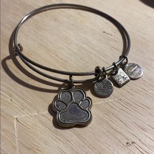 Dog paw silver Alex and Ani